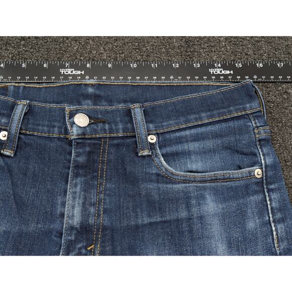 Levi’s 513 Jeans Men’s Slim Fit Straight Leg Blue Medium Wash Denim Size 30 x 32 - Picture 10 of 12